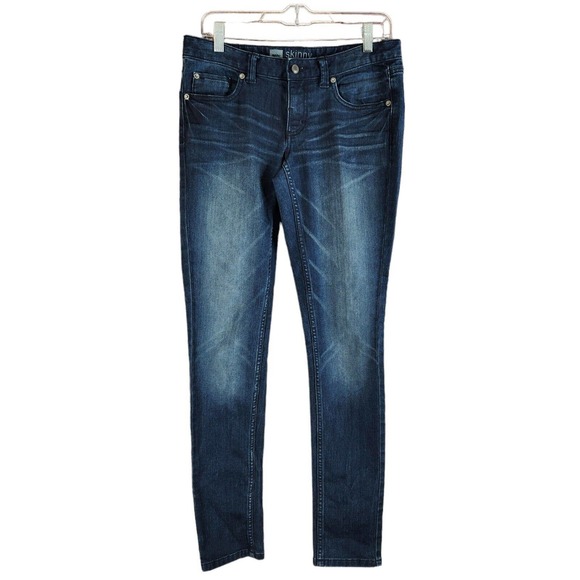 Mossimo Womens Jeans Size 4 Dark Wash Skinny Denim Blue Stretch - Picture 1 of 8